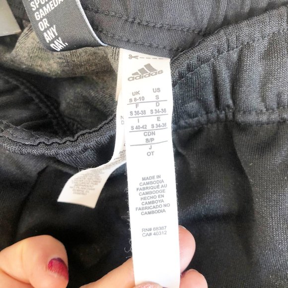 Adidas Black White Tricot SnapPant Track Pants S - Picture 3 of 8